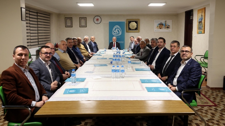 KONYA VALİSİ İBRAHİM AKIN TÜRK ANADOLU VAKFINI  ZİYARET ETTİ.